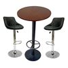 Combo Bàn Bar Tròn 60cm Và 2 Ghế Nệm Nâng Hạ Chiều Cao CBCF065