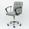 Ghế chân xoay có tay nệm màu xám GAKJB-1064X