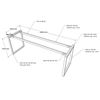 Chân sắt bàn làm việc hệ Rectang 200x60cm lắp ráp HCRT027