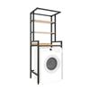 Kệ máy giặt 3 tầng gỗ cao su khung sắt lắp ráp KMG68012