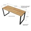 Bàn làm việc 160x60cm hệ Rectang lắp ráp - HBRT034