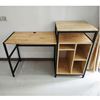 Bàn làm việc gỗ cao su chân sắt lắp ráp