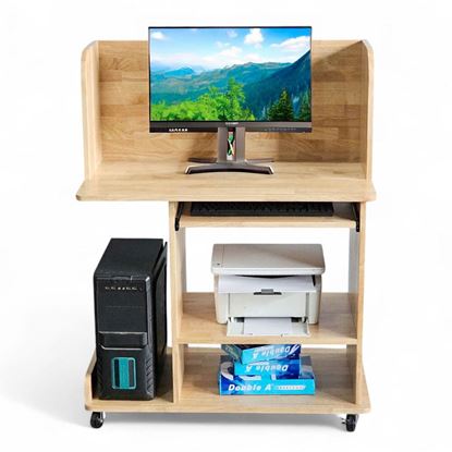 Bàn máy tính, máy in Printo 90x50cm gỗ cao su COD68059