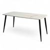 Bàn ăn chữ nhật 160x80cm mặt đá chân CONE BA68218