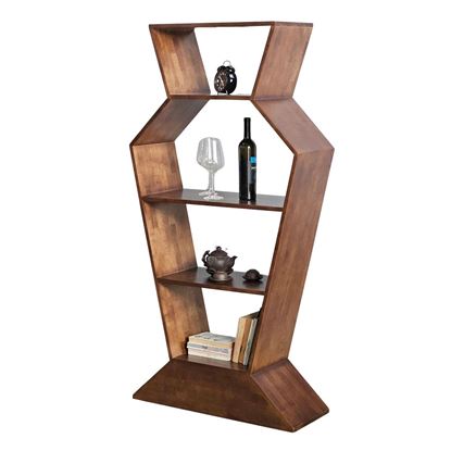 Kệ trang trí Jorum hình lục bình 80x30x160cm gỗ cao su KS68304