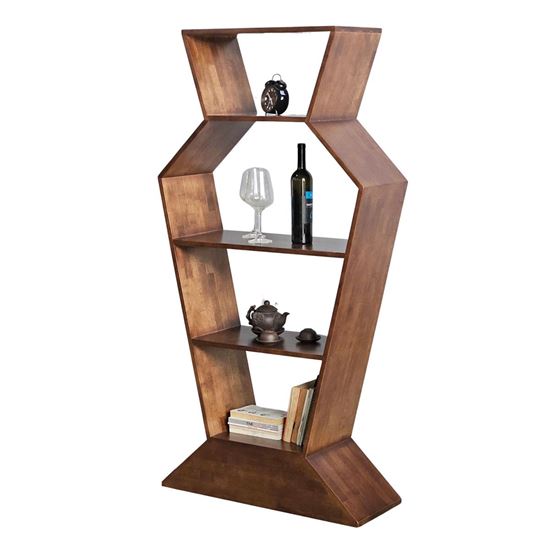 Kệ trang trí Jorum hình lục bình 80x30x160cm gỗ cao su KS68304