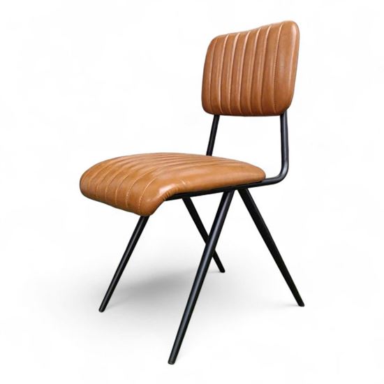 Ghế Junto bọc nệm da Simili chân sắt sơn tĩnh điện GSK004