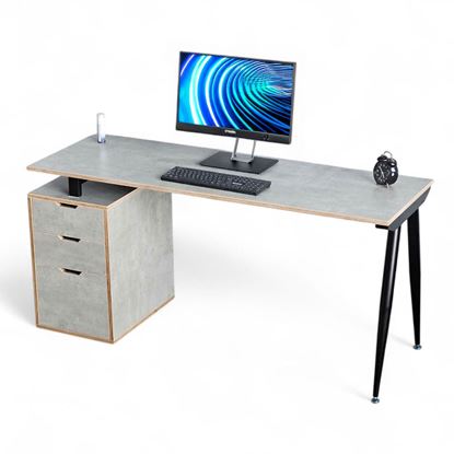 Bàn làm việc gác tủ 160x55cm gỗ plywood hệ CONE HBCO070