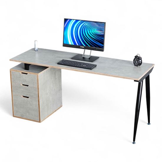 Bàn làm việc gác tủ 160x55cm gỗ plywood hệ CONE HBCO070