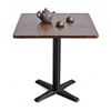 Bàn cafe vuông 70x70cm gỗ tràm chân sắt chữ X đúc CFD68247