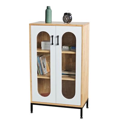 Tủ trang trí Solara 60x35x100cm gỗ cao su KTB68208