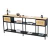Bàn Console Zorp 200x30x85cm gỗ cao su CST093