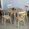 Combo bàn ăn tròn và 4 ghế Bistro gỗ BBA176