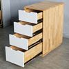 Tủ cá nhân 4 ngăn kéo gỗ cao su 58x35x72cm TCN68019