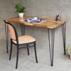 Bàn làm việc 120x60cm gỗ tràm chân sắt hairpin hệ Wooden HBWD024