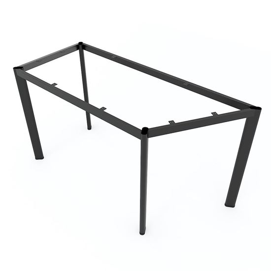 Chân sắt cho bàn hình thang vuông 140x60cm sắt Oval hệ Lego 2 HCLG005