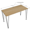 Bàn làm việc 120x60cm gỗ Plywood chân sắt hairpin HOBP027