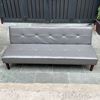 Sofa giường 168x86x35cm nệm bọc simili màu xám BNS2017D