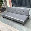 Sofa giường 168x86x35cm nệm bọc simili màu xám BNS2017D