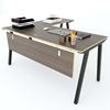 Bàn làm việc chữ L 160x150cm gỗ Plywood chân sắt lắp ráp HBPL017
