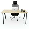 Bàn nhân viên 140x60cm gỗ Plywood hệ PLY chân lắp ráp HBPL003