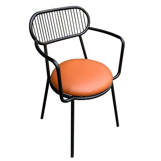 Ghế cafe có tay khung sắt sơn tĩnh điện GCF073