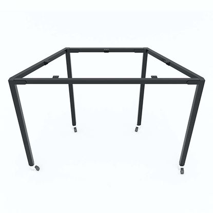 Chân bàn hình thang hệ Lego có gắn bánh xe HCLG001