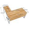 Kích thước bàn làm việc chữ L 160x140cm