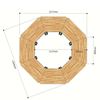 Module Bàn Cụm 8 gỗ Plywood hệ Lego chân sắt Oval HBLG020