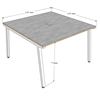 Bàn cụm 2 120x120cm gỗ Plywood hệ PLY chân lắp ráp HBPL011