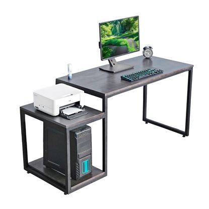 Bàn vi tính liền kệ CPU kết hợp kệ sách 126x60x141(cm) COD68040