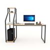Bàn vi tính kết hợp kệ CPU gỗ cao su khung sắt 158x60x145(cm) COD68042