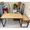 Bàn làm việc chân sắt kết hợp hộc tủ 160x60x75(cm) BD68067