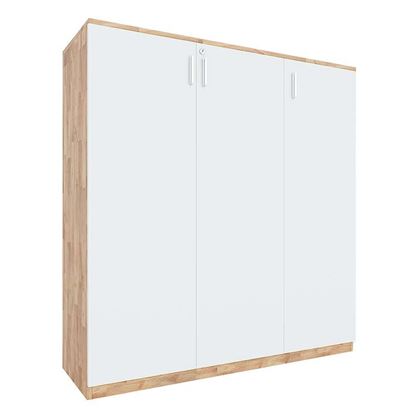 Tủ hồ sơ cửa mở 3 tầng 120x40x126cm gỗ cao su THS68035