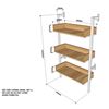Kích thước Kệ sắt áp tường 3 tầng 65x25x110(cm)