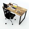 Bàn làm việc gỗ tràm 140x70cm hệ Wooden chân sắt lắp ráp HBWD005