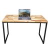 Bàn làm việc 120x60cm gỗ tràm hệ Wooden chân sắt lắp ráp HBWD023