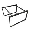 HBRT011 - Bàn cụm 2 người 120x120cm hệ RECTANG chân sắt lắp ráp