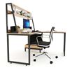 Bàn vi tính chữ L kết hợp kệ sách 140x140x145cm COD68047