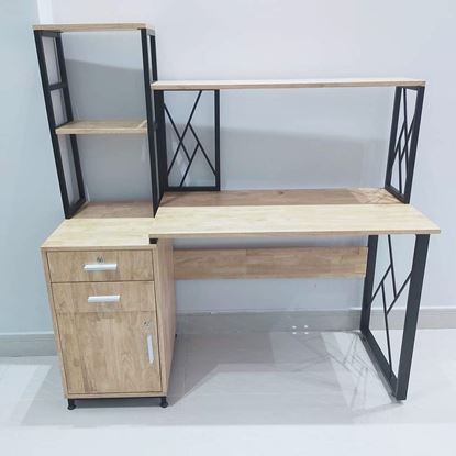 Bàn làm việc chân tủ kết hợp kệ BD68068