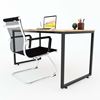 Bàn làm việc 140x60cm gỗ cao su hệ Minimal chân lắp ráp HBMN003