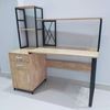 Bàn làm việc chân tủ kết hợp kệ BD68068