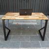 Bàn làm việc 120x60cm gỗ tràm hệ Wooden  chân Kconcept lắp ráp HBWD020