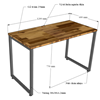 Bàn làm việc 120x60cm gỗ tràm h