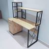 Bàn làm việc chân tủ kết hợp kệ BD68068