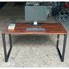 Bàn làm việc gỗ tràm 140x70cm hệ Wooden chân sắt lắp ráp HBWD005
