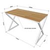 SPD68139 - Bàn làm việc gỗ cao su chân sắt Xconcept 120x60x75(cm)
