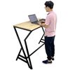 Bàn làm việc đứng SIBA 120x60x105cm gỗ cao su chân sắt lắp ráp STD68026