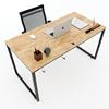 Bàn làm việc gỗ cao su chân sắt lắp ráp 140x70x75(cm)