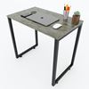 IDE68012 - Bàn Idesk SIBA 80x50x75(cm) gỗ cao su chân sắt lắp ráp